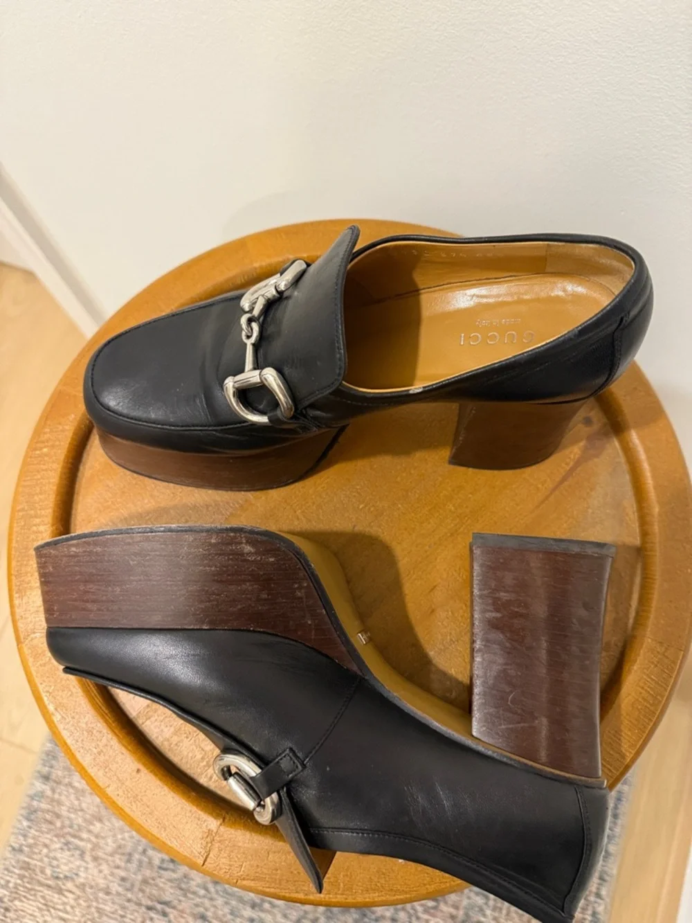 Gucci Houdan Horsebit Platform Loafers - Vintage - Picture 8 of 13